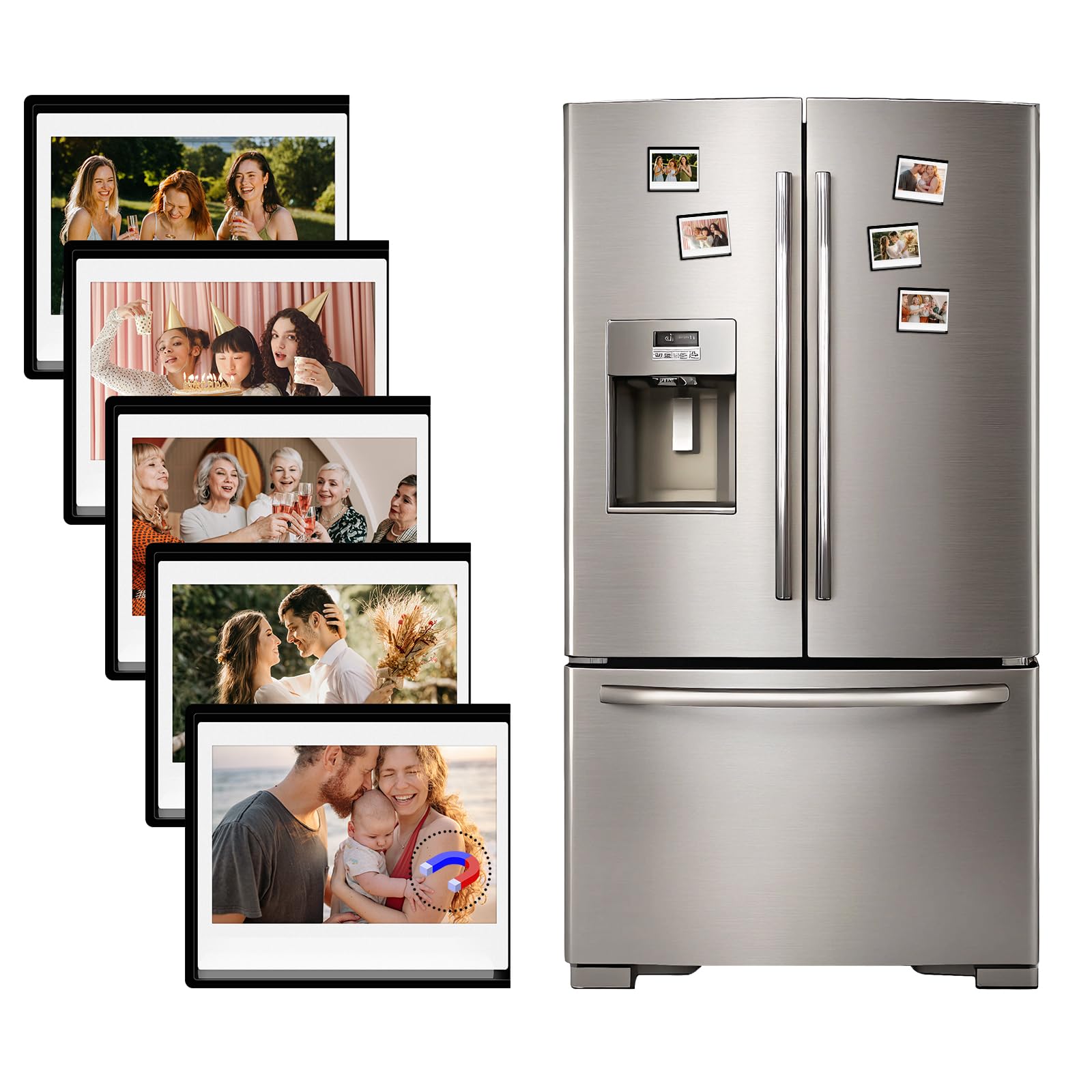 Amazon.com - HIYQIN 5 Pack Magnetic Photo Frames for Instax